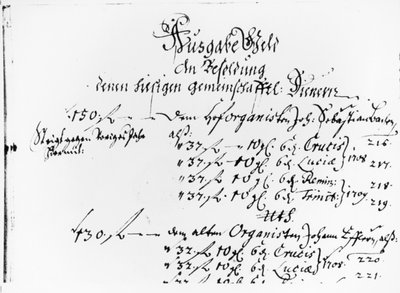 Uittreksel van J.S. Bach